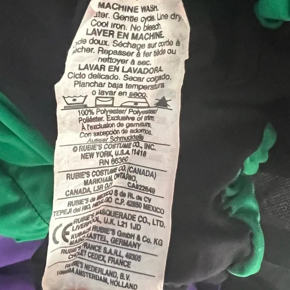 Toddler Storybook Witch Halloween Costume, Size 2T-4T, Witch Dress and Witch Hat - Picture 11 of 16